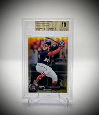 2017 Bowman Chrome Gold Refractor /50 Bryce Harper Card #96 BGS 10 Pristine