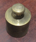 100 Gram Brass Apothecary Weight Vintage