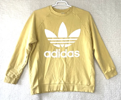 Adidas Sudadera con Capucha Mujer Grande Logo Deletrear Jersey Amarillo Atletismo Foto 1 de 4
