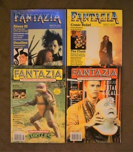 Fantazia Magazin 4 ISSUE LOT 1990-91 Pegasus Pub, TMNT Batman Total Recall - Bild 1 von 9