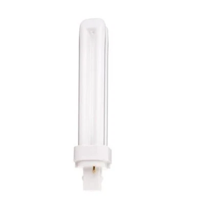 SATCO S8327 26W CFL 3500K 2-PIN G24D-3 BASE DOUBLE TUBE FLUORESCENT LIGHT BULB - Image 1 of 3