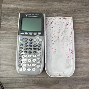 Texas Instruments TI-84 Plus Silver Edition Graphing Calculator w/ Case - Picture 1 of 5