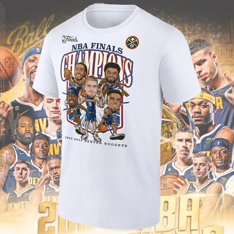HOT SALE!!! Denver Basketball Nuggets 2023 Finals Champs Caricature T-Shirt Cover