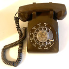 Vintage lata 70. ITT Brązowa obrotowa tarcza Telefon komórkowy z pierścieniem głośności