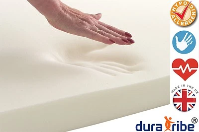 DuraTribe Orthopaedic 100% Memory Foam Mattress Toppers | All Sizes & Depths