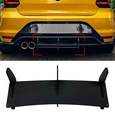 Alerón labial difusor parachoques trasero coche para Volkswagen Polo GTI 2015-2018 negro Foto 1 de 4