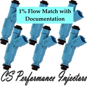 1% Flow Match Bosch Fuel Injectors 0280155972 for 02-03 Jeep Dodge Ram 3.7L V6 - Picture 1 of 9