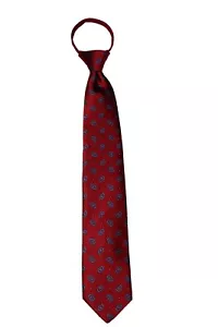 Men's Paisley Classic Pretied Zipper Necktie Formal Weddings Business Prom - Picture 1 of 3