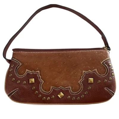 Pulsera AMERICAN WEST cuero marrón tachonado en relieve Foto 1 de 4