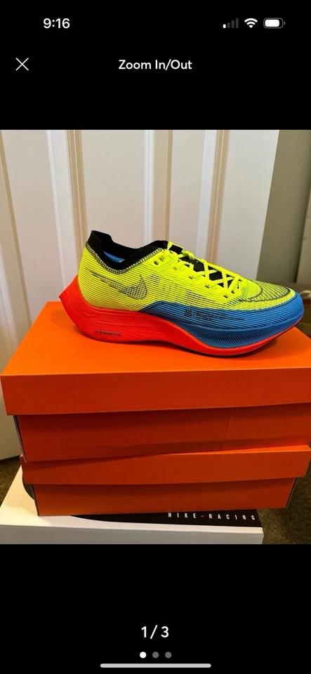 Talla 6.5 - Nike ZoomX Vaporfly Next% 2 Voltios Carmesí Brillante Foto 1 de 3