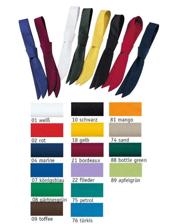 LEIBER Krawatte Servicekrawatte Kochkrawatte 65%PE/35%BW Berufsbekleidung W02/190