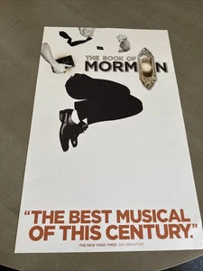 Book Of Mormon Poster Card 22x14 Imperfection - Picture 1 of 13