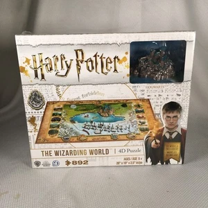Harry Potter The Wizarding World 4D Puzzle 892 pc 3D Models Incl New Sealed - Picture 1 of 9