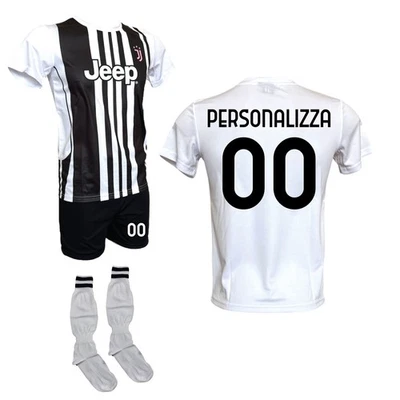 Kit Maglia Personalizza Juventus Pantaloncino Nero e Calzettoni 25-26 ufficiale - Immagine 1 di 4