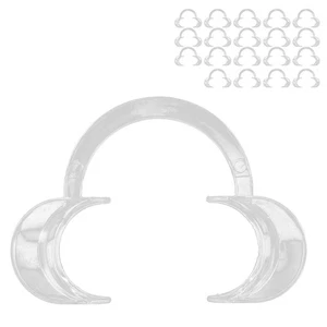 20pcs Disposable Lip Cheek Retractor Transparent CShape Teeth Whitening Mout 3CS - Picture 1 of 12
