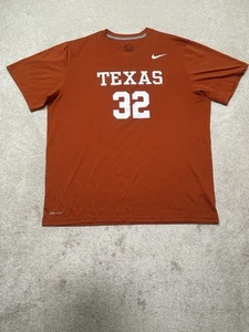 NWOT University of Texas Longhorns Cedric Benson T Shirt Mens Large Orange Nike - Picture 1 of 8