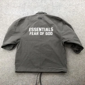 Fear Of God Essentials Jacke Youth 10 grau Coach Windbreaker Logo Streetwear - Bild 1 von 15