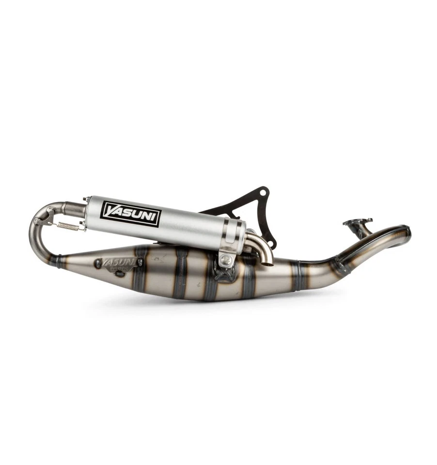 Yasuni Scooter Exhaust, Minarelli Horizontal, Piaggio Aluminum Silencer - Image 1 of 1
