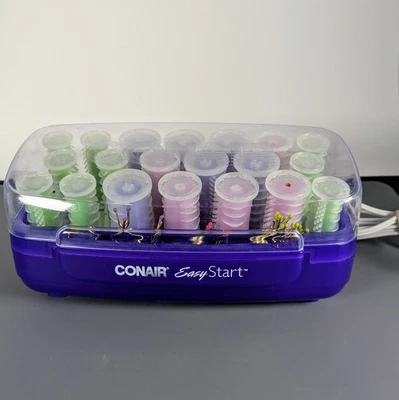 Conair Easy Start 20- Electric Hot Rollers Curlers 3-Sizes with pins - works! - Bild 1 von 4