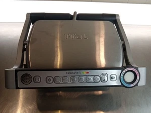 T-Fal OptiGrill Plus Stainless Steel Indoor Electric Grill Tested Works Great - Picture 1 of 5