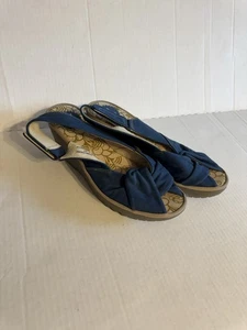 Fly London blau Yakin Yala Wildleder Leder Slingback Plateau Keilabsatz Damen 41 - Bild 1 von 7