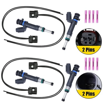 4x Fuel Injectors W/Connector for 2014-2016 Nissan Note 1.6L  FJ1192 166001KT0A Foto 1 de 4