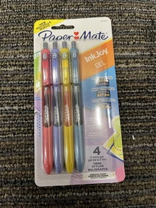 Paper Mate InkJoy Gel Pens, Retro Accent Colors, Medium (0.7mm) Point, 4 Count - Picture 1 of 2