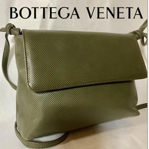 BOTTEGA VENETA Bandolera Bolso de Hombro Verde Oscuro Para Hombre USADO DE JAPÓN - Imagen 1 de 11