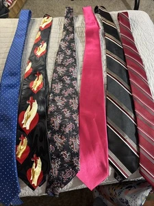 6 Men’s Neck Ties - Picture 1 of 9