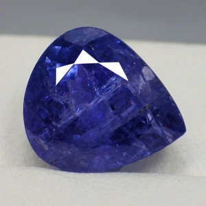 Piedras preciosas de tanzanita 100 % naturales AAA de pera de fuego notable de 7,58 quilates (12 x 10 mm) - Imagen 1 de 7