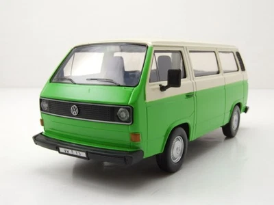 VW T3 Bus Verde Beige Modellino 1:24 MotorMax - Immagine 1 di 4