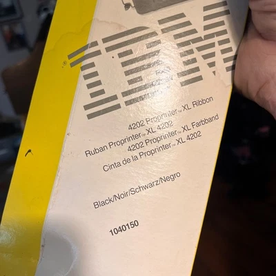 Original IBM Proprinter xl 4202  Ribbon P/N 140150 Black - New Open Box old stoc - Image 1 of 4