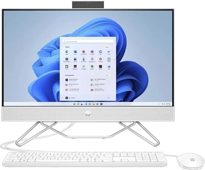 HP 24" All-in-One (2024) Ryzen 5 7520U 8GB 256GB SSD 24-CR0002 - White - Image 1 of 1
