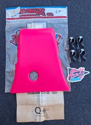 Protector protector de cuadro rosa Maier placa deslizante Suzuki RMX 250 89-98 y RM250 89-93 Foto 1 de 4