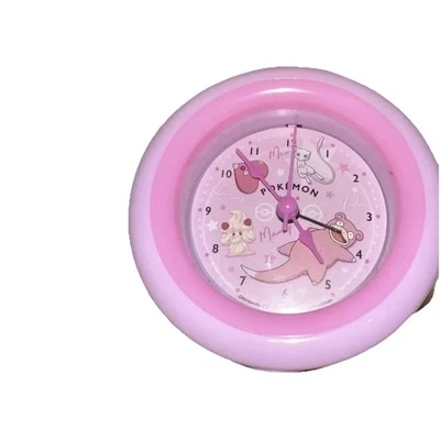 Pokemon Japan Pink Alarm Clock Plastic Nintendo Mew Mawhip Yadon Kitschy - Image 1 of 4