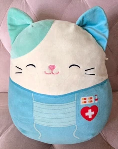 Squishmallows Cassie Cat Nurse Heroes 2020 Plush 14" RN LPN CNA NP - Picture 1 of 4