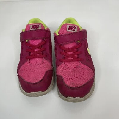 Nike Pink Green Running Sneakers Shoes 599345-636 Size 1.5Y - Image 1 of 4