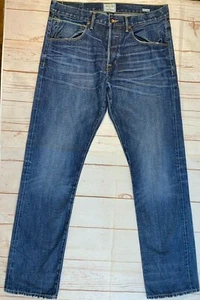 Pantalones de mezclilla Lucky Brand Riviera Club B-Dog para hombre calce ajustado nuevos sin etiquetas 33X32 botón mosca - Imagen 1 de 12