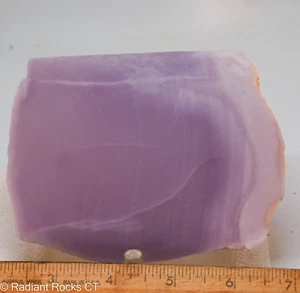 Lastra lapidaria in fluorite di ittrio viola lavanda 8,6 once (242 grammi) - Foto 1 di 4