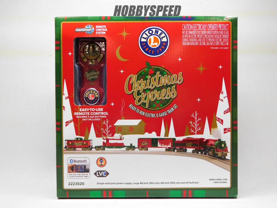 LIONEL CHRISTMAS EXPRESS LIONCHIEF TRAIN SET BLUETOOTH 5.0 O GAUGE 2223020 NEW - Image 1 of 4