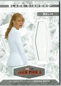 Marvel Black Diamond 2021 Upper Deck Shards Relic DS-GP Gwyneth Paltrow Pepper - Picture 1 of 1