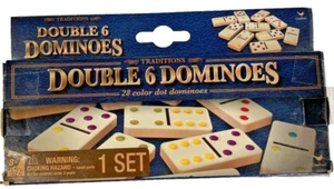 Traditions Double 6 Dominoes Mini Pieces Strategy Game - Picture 1 of 1