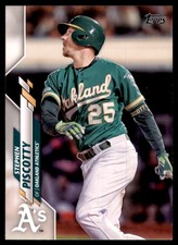 2020 Topps Stephen Piscotty Baseball Card Oakland Athletics #593