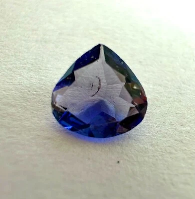 Blue Iolite Gemstone,Natural Iolite Faceted Heart Cut Loose Iolite 0.65 Ct 7x3mm - Image 1 of 4