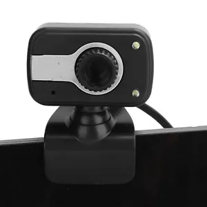 PC Camera USB Clipon Webcam with 3.5mm Audio Port Microphone Video Meeting Equip - Picture 1 of 12