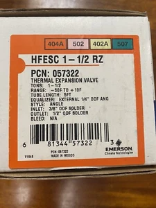 Emerson HFESC 1-1/2 RZ PCN: 057322 Thermal Expansion Valve - Picture 1 of 4