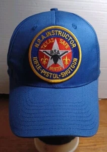 Vintage NRA Instructor Rifle-Pistol-Shotgun Texas Safe Hunter BSA Snapback Hat - Picture 1 of 8