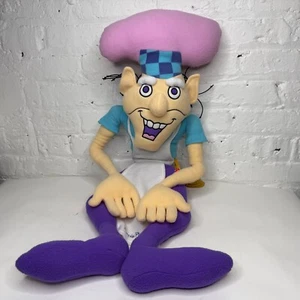 Púrpura Pieman Fresa Pastel Corto Almohada Peluche Trapo Tela Muñeca 36" Grande De Colección - Imagen 1 de 6