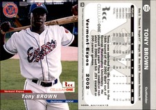 Tony Brown 2002 Grandstand Vermont Expos #NNO Card *AutographDen*