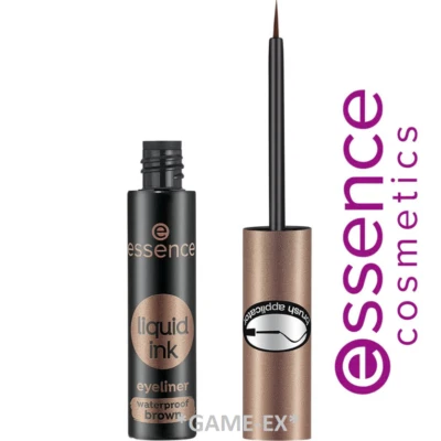 Essence Liquid Ink Eyeliner Waterproof 02 Ash Brown 3ml Long Lasting Eye Liner - Image 1 of 3